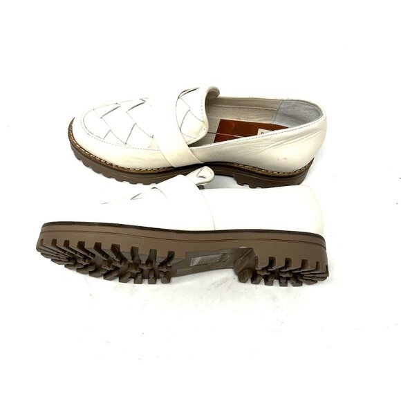 Dolce Vita Aubree NWOB Flat Lug Sole Loafer Size 7 Cream Summer - Picture 6 of 11